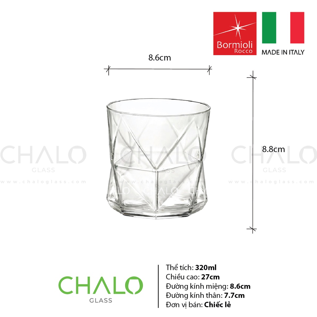 Ly thủy tinh Bormioli Rocco Cassiopea 320ml - 234510