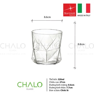 [Made in Italia] Ly thủy tinh Bormioli Rocco Cassiopea 320ml - 234510