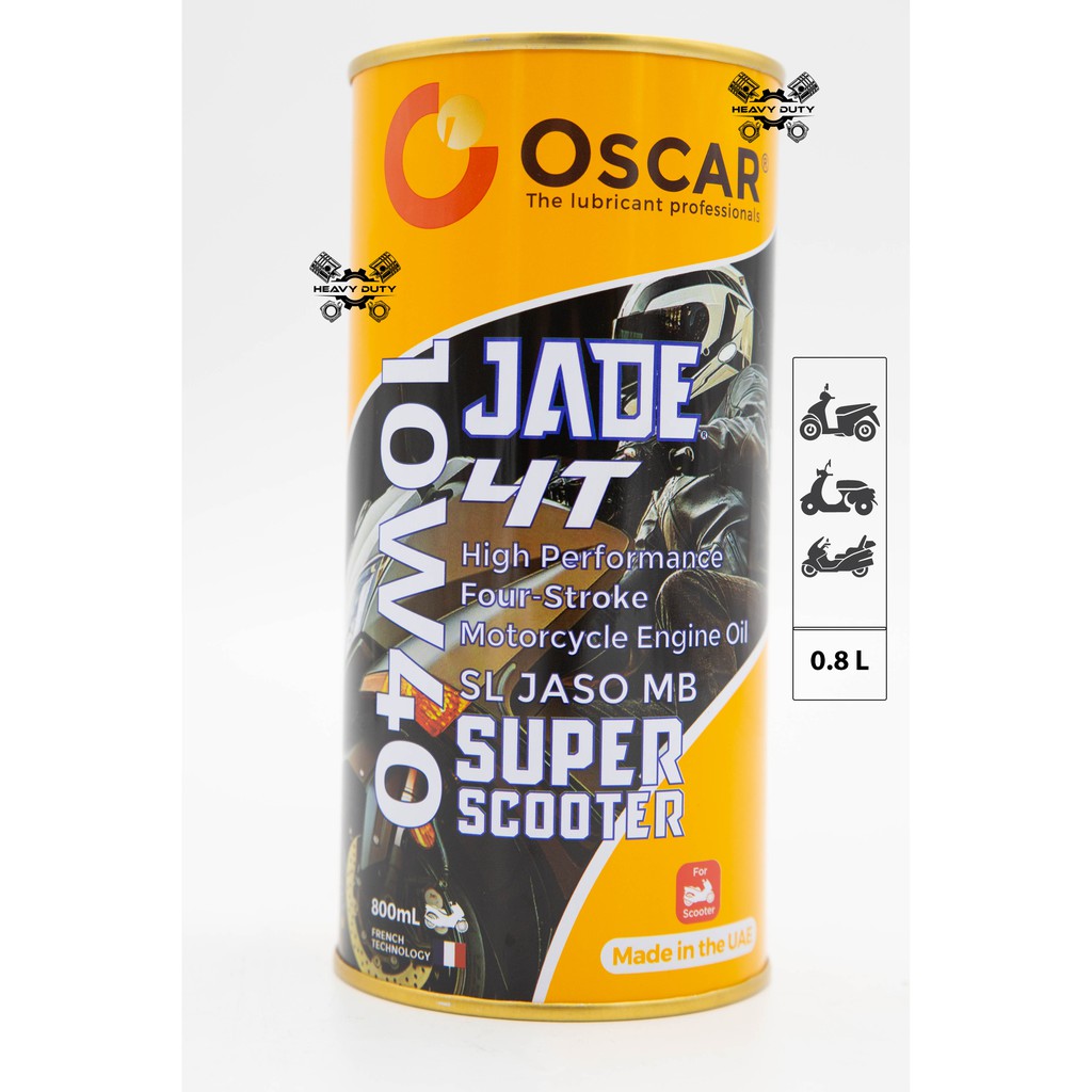 Nhớt Xe Tay Ga Cao Cấp 10W40 - Oscar Jade 4T Super Scooter