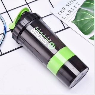 Bình lắc shaker tập gym 3 ngăn tiện dụng 500 ml