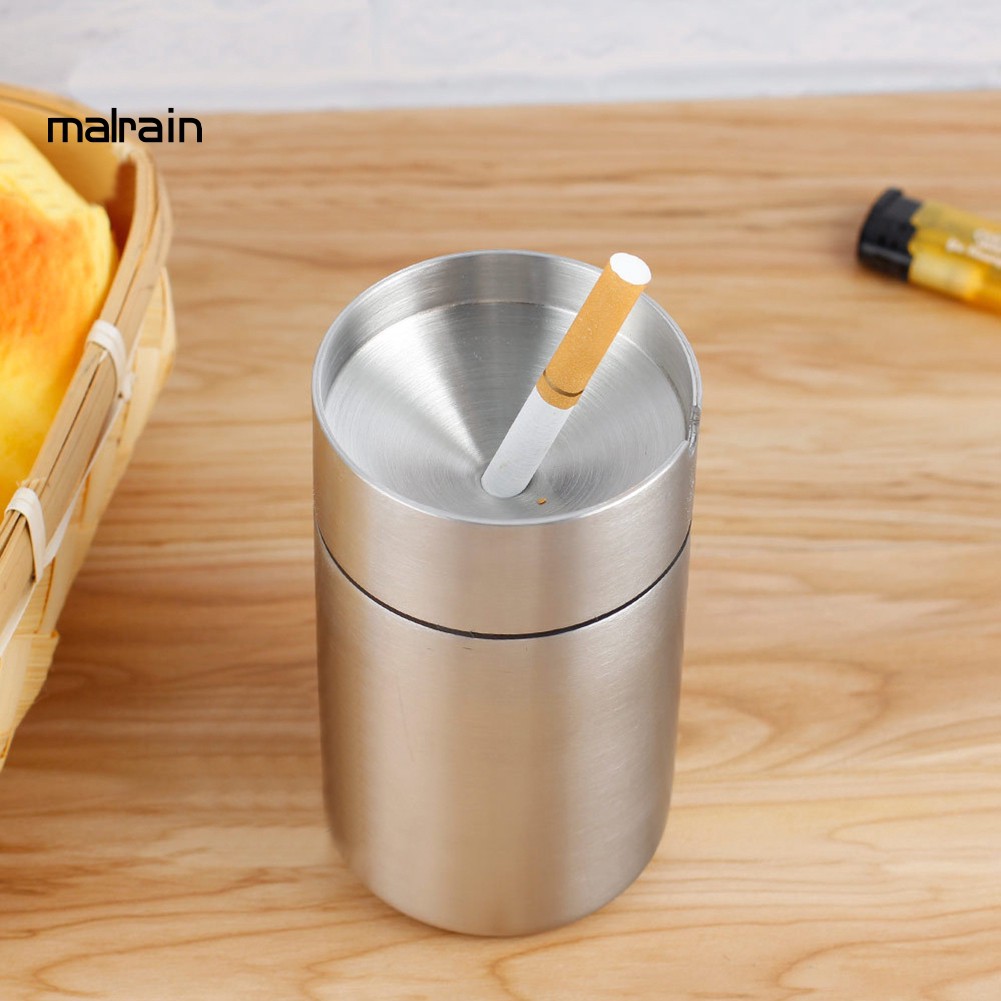 Gạt Tàn Thuốc Lá Bằng Thép Không Gỉ Kèm Giá Đỡ Tiện Lợi