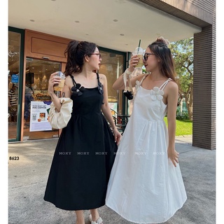 SP008623-2-Đầm dây đính hoa