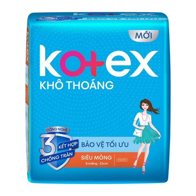 Kotex  các loại ( kotex khô thoáng ,thảo dược, siêu mềm , kotex pro, kotex maxi không cánh