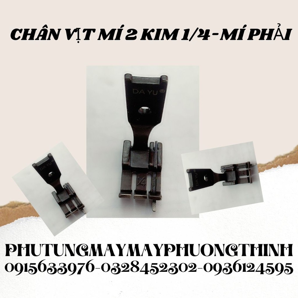 CHÂN VỊT MÍ 2 KIM ¼ - MÍ PHẢI