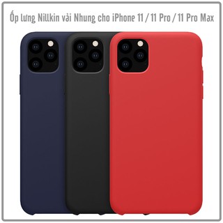 Ốp lưng Apple iPhone iPhone 11 / iPhone 11 Pro / iPhone 11 Pro Max nhựa TPU dẻo màu, mặt trong vải nhung Nillkin