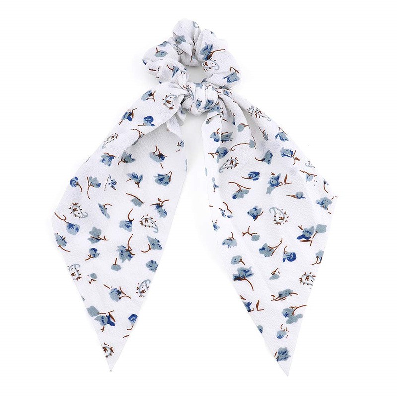 Dây Buộc Tóc Ruy Băng Với Họa Tiết Hoa