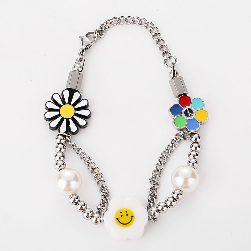 vòng cổ Mặt Hình Hoa Cúc Phong Cách Hip Hop