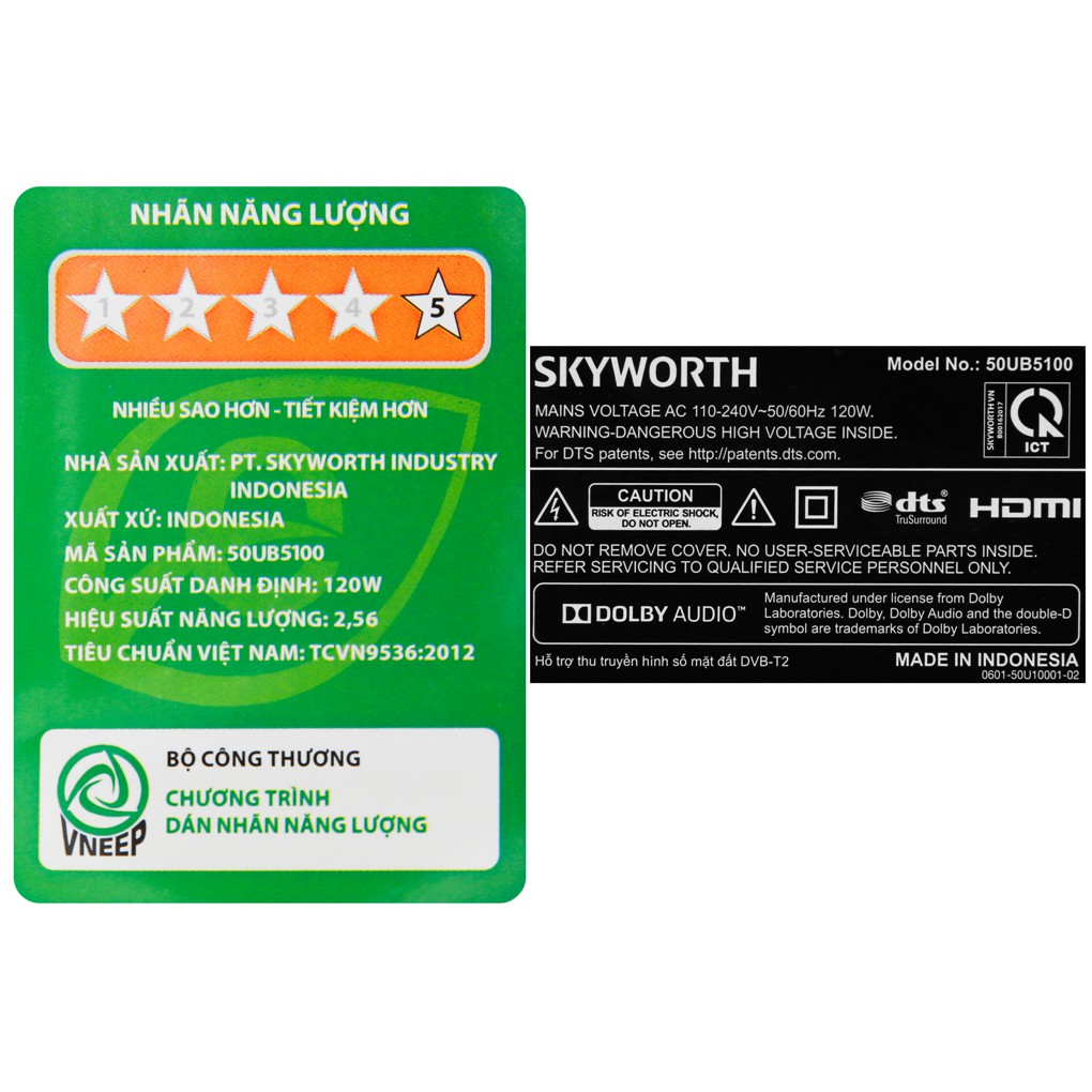 Smart Tivi Skyworth 4K 50 inch 50UB5100