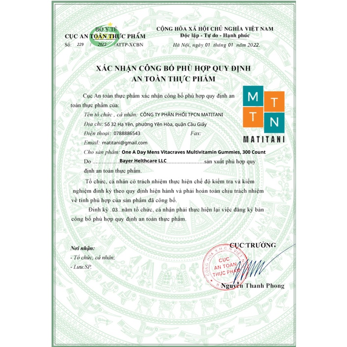 VITAMIN TỔNG HỢP DÀNH CHO NAM GIỚI 300 VIÊN - COMPLETE MULTIVITAMIN ONE A DAY FOR MEN