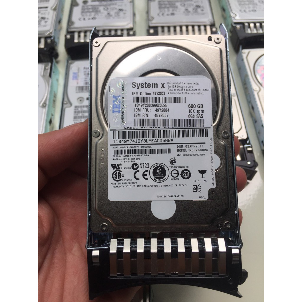 Ổ cứng máy chủ IBM 600GB, 300GB 10K 6Gbps SAS 2.5"