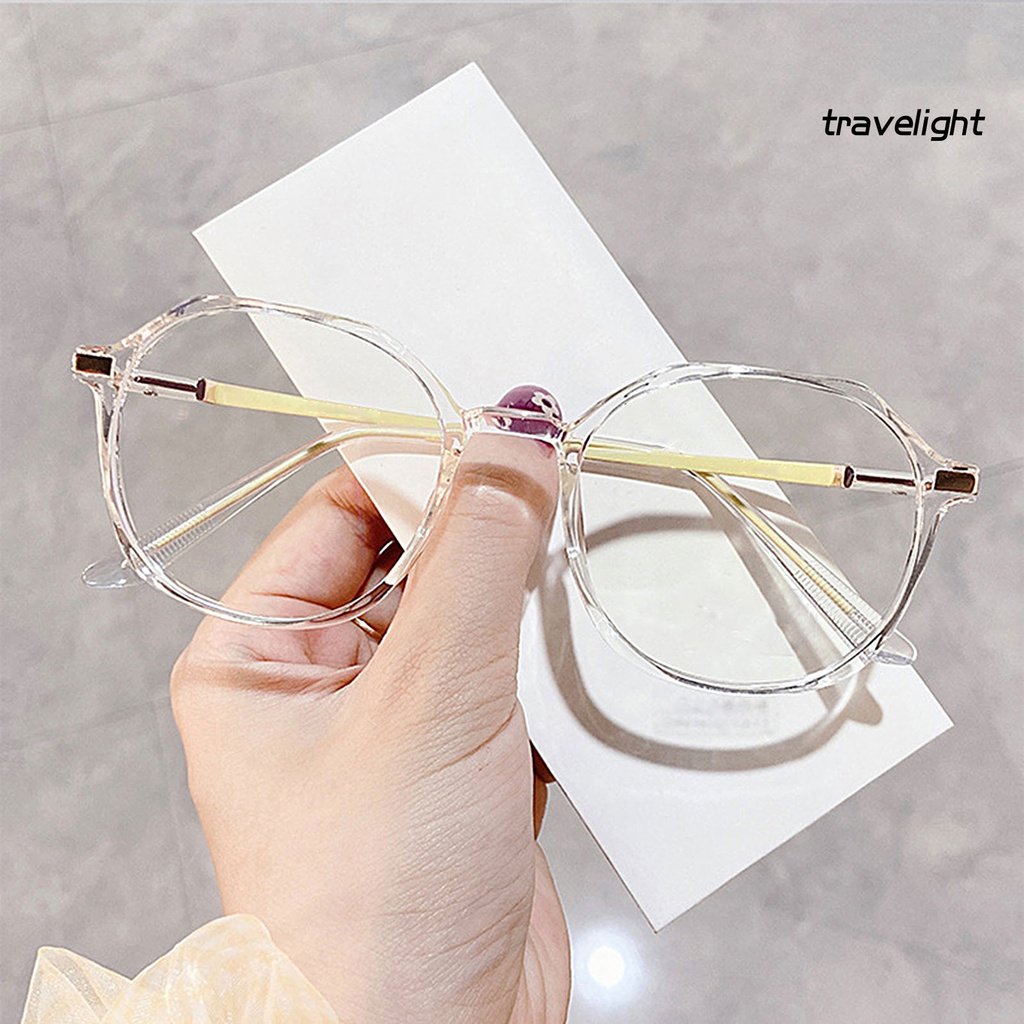 【TL】Unisex Fashion Optical Glasses Anti-blue Light Simple Frame TR Flat Eyeglasses