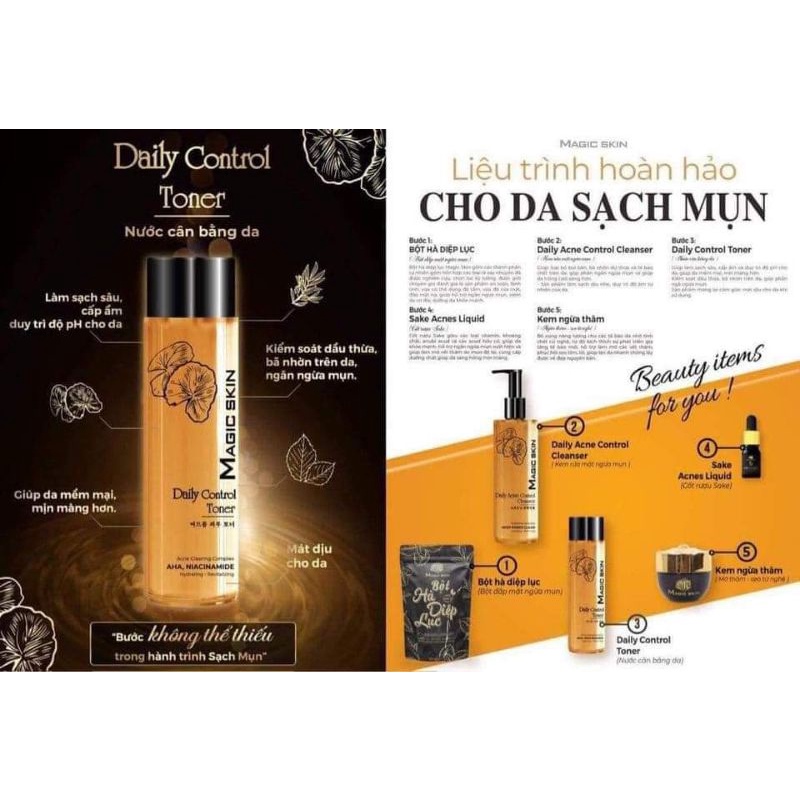 COMBO NGỪA MỤN MAGIC SKIN