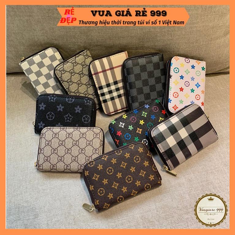Ví bóp mini nữ ngắn nhỏ gọn cầm tay bỏ túi thời trang dễ thương cute giá rẻ NARU VN06