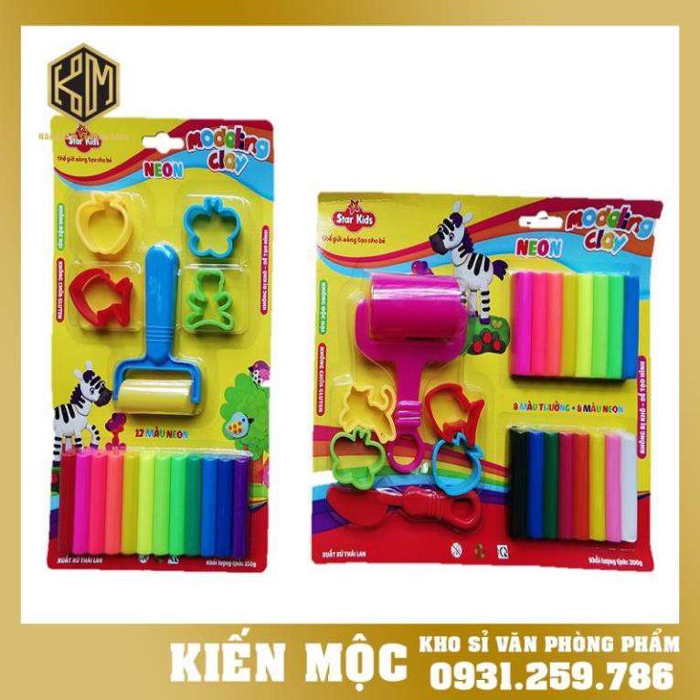 (Có sẵn hàng, giá sỉ) ✅ 𝑭𝒓𝒆𝒆𝒔𝒉𝒊𝒑 ✅ [Thái lan] Vỉ đất sét nặn cho bé hiệu Star kid .  vanphongphamkienmoc