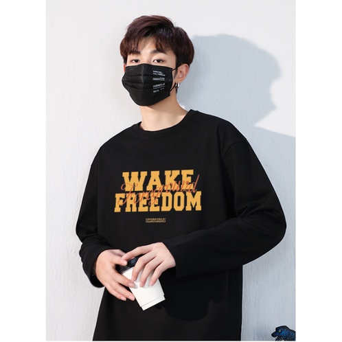 Áo SWEATER Nỉ Cổ Tròn Phong Cách WAKE FREEDOM Trẻ Trung, Nỉ Mịn Quảng Châu Hàng Cao Cấp Mix Đồ Hot Trend