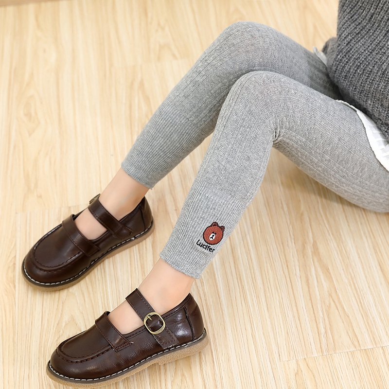 Quần Legging Bằng Cotton Kiểu Hàn Quốc Xinh Xắn Dành Cho Bé Gái