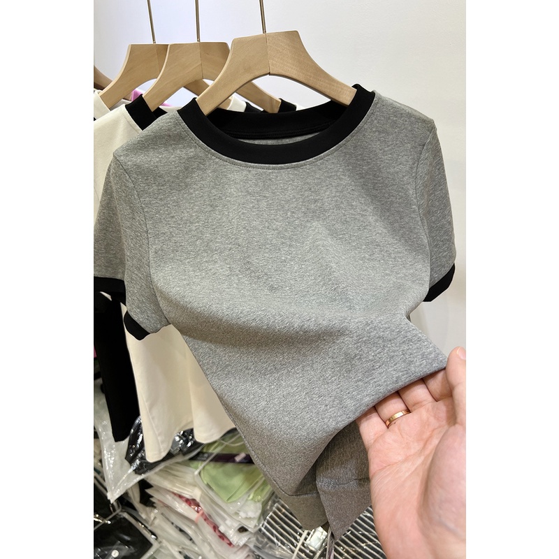 NRVP Áo Thun Mỏng Tay Ngắn Phong Cách Hàn Quốc Mới Mùa Hè 2022 Dành Cho Nữ