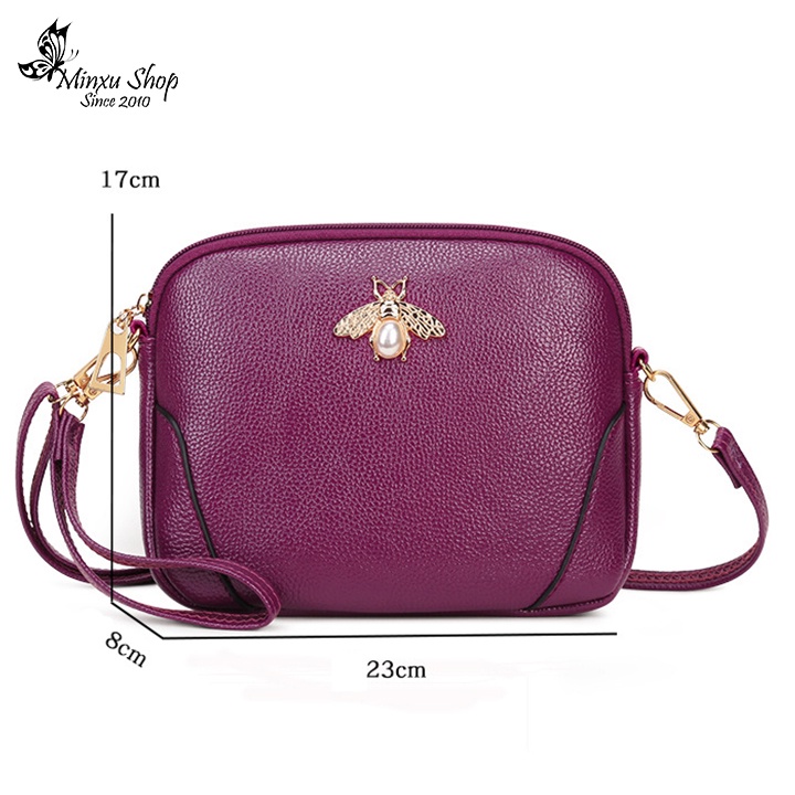 Túi xách đeo chéo nữ đẹp, túi da con ong mềm nhỏ gọn đi chơi, đựng ví, điện thoại thoải mái phong cách Hàn Quốc TD22