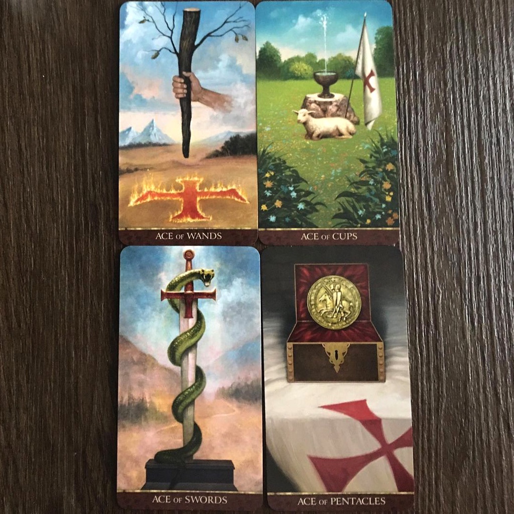 Bộ Bài Knights Templar Tarot (Mystic House Tarot Shop) - Sản Phẩm Authentic Chính Hãng 100%