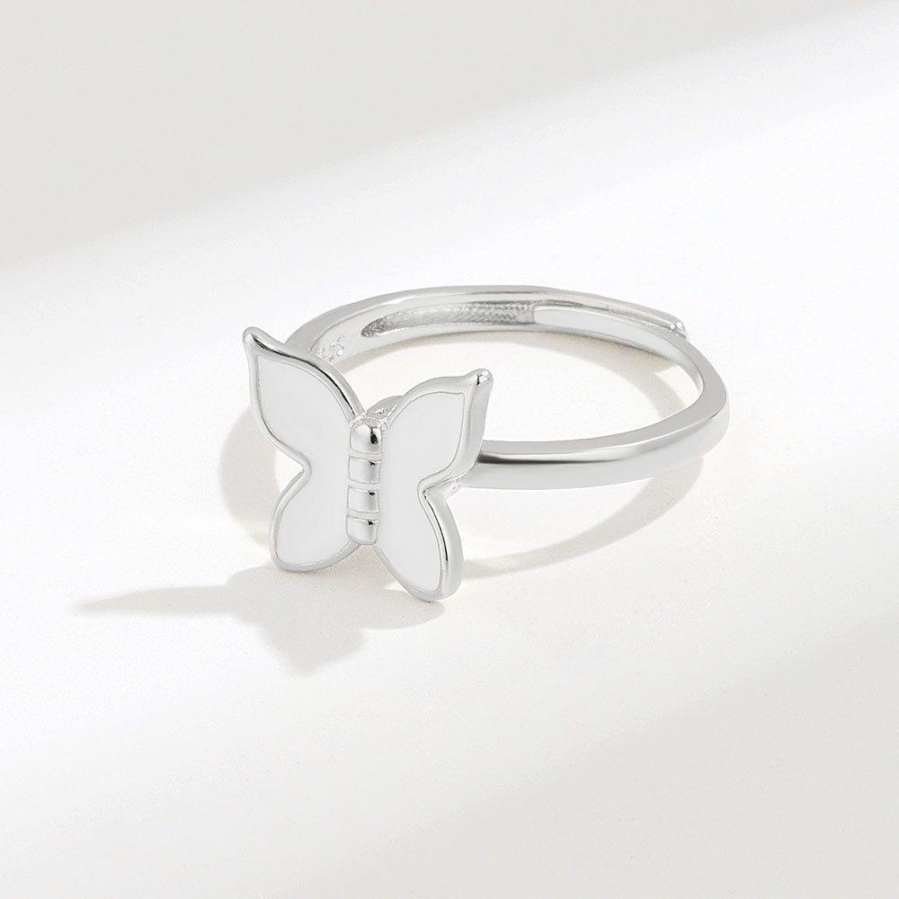 PINEVN Nhẫn Hình Bướm Thời Trang Có Thể Điều Chỉnh Giúp Giảm Căng Thẳng