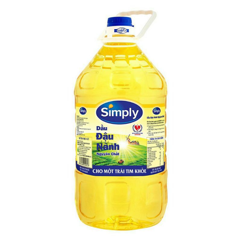 dầu ăn Simply đậu nành  can 5 lít