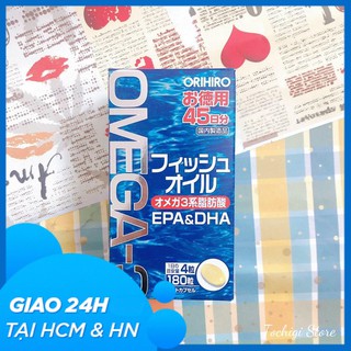 Dầu cá Omega 3 Orihiro Fish Oil Nhật Bản hỗ trợ phát triển trí não, thị lực, tim mạch
