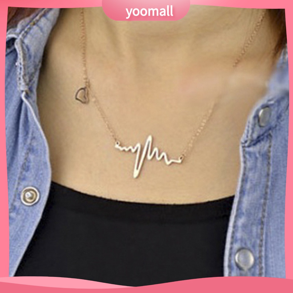 Dây Chuyền Hợp Kim Hình Nhịp Tim Độc Đáo Cho Nữ