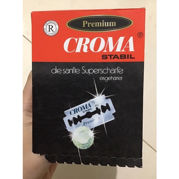 Hộp 10 lưỡi dao cạo râu Croma Đức - lưỡi dao sắc bén