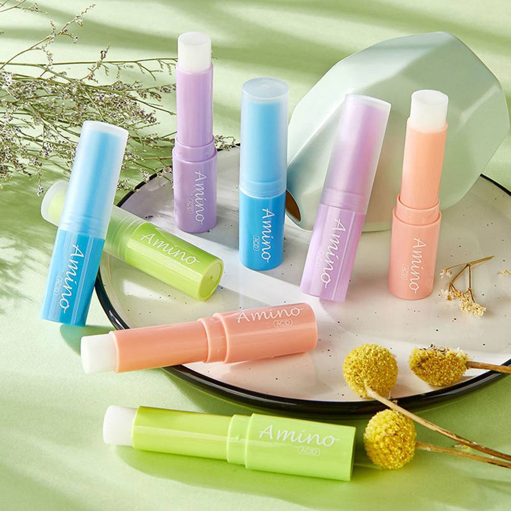 [Hàng mới về] Son dưỡng môi Amino chiết xuất việt quất/quả đào giữ ẩm nuôi dưỡng môi