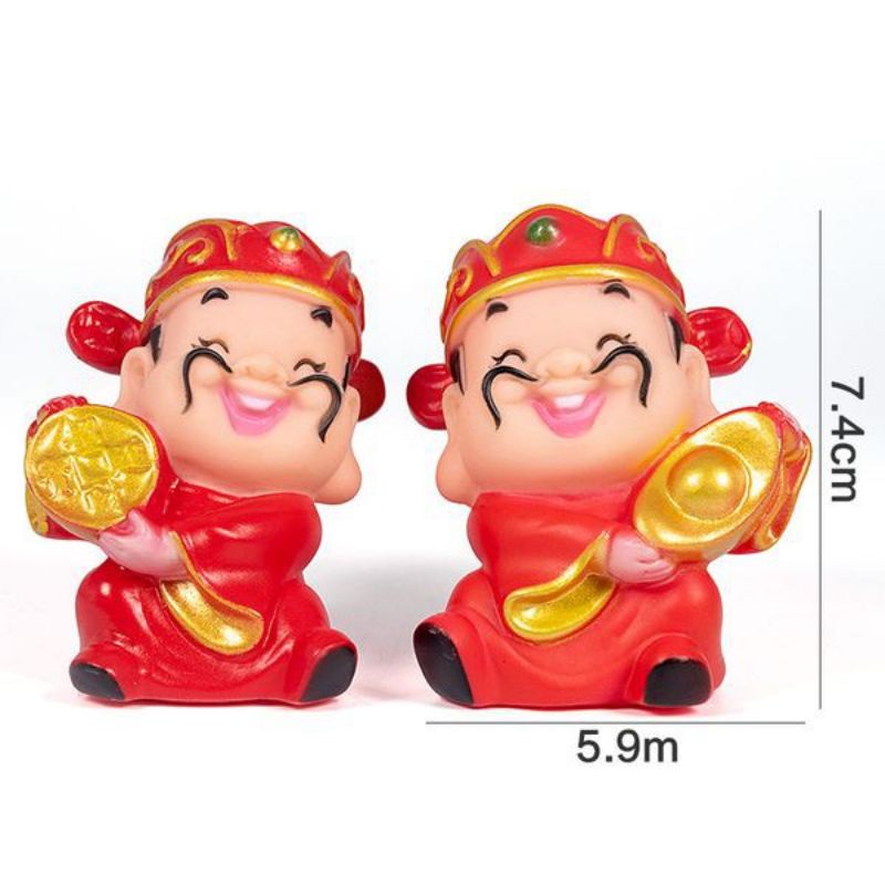 Ông Thần Tài trang trí bánh kem, tháp bánh, tháp nước