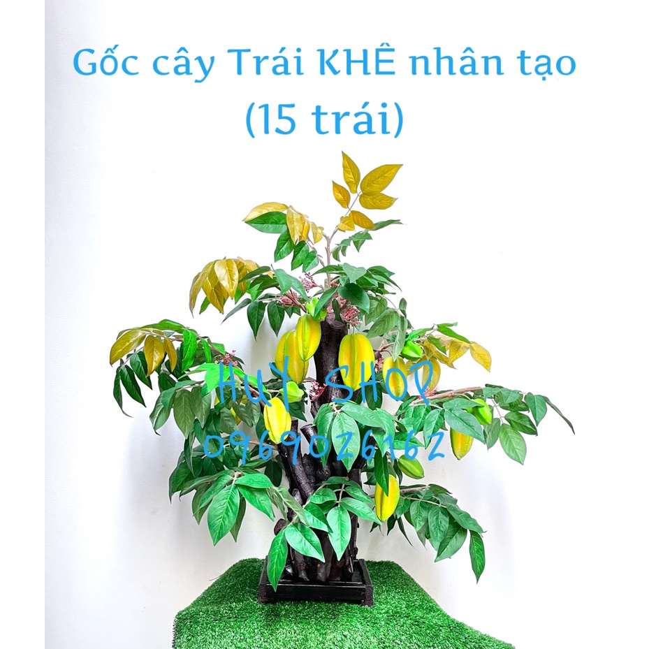 Gốc cây TRÁI KHẾ nhân tạo trang trí nhà cửa