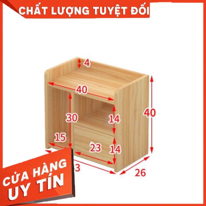 HH Tủ Đầu Giường Bằng Gỗ Lắp Ghép Tiện Lợi