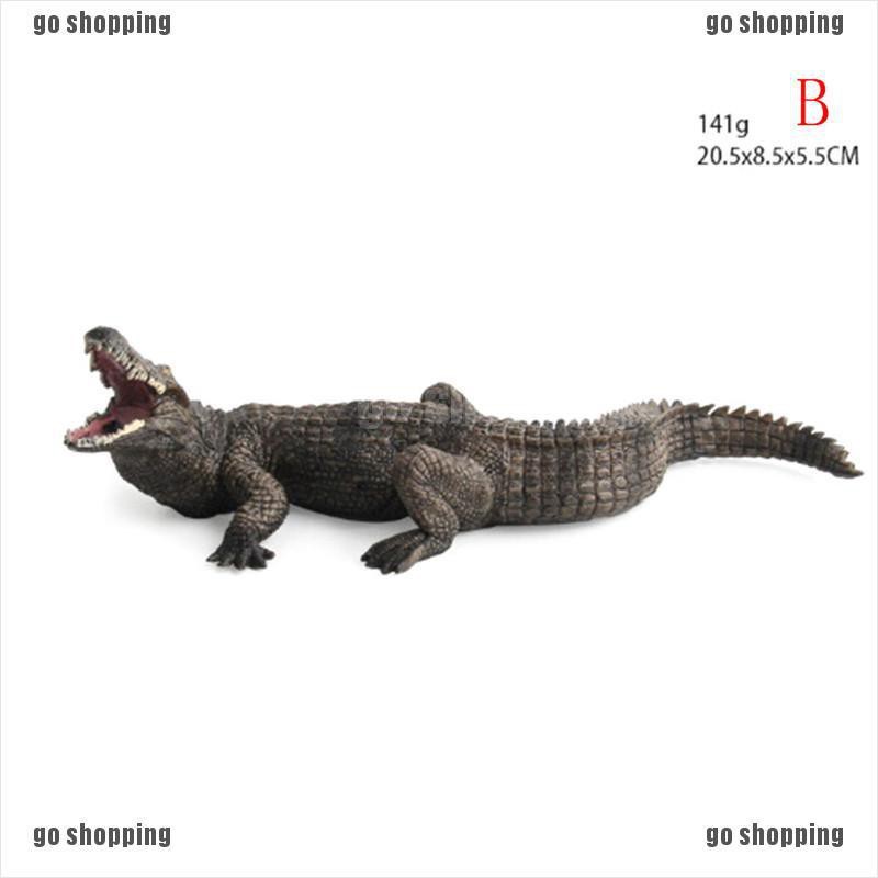 {go shopping}Crocodile Simulation Animal Model Action &amp; Toy Figures Collection Kids Gift