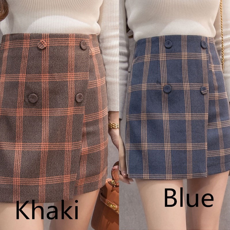 [Baywellfashion]Chân váy ca rô lưng cao cho nữ | BigBuy360 - bigbuy360.vn