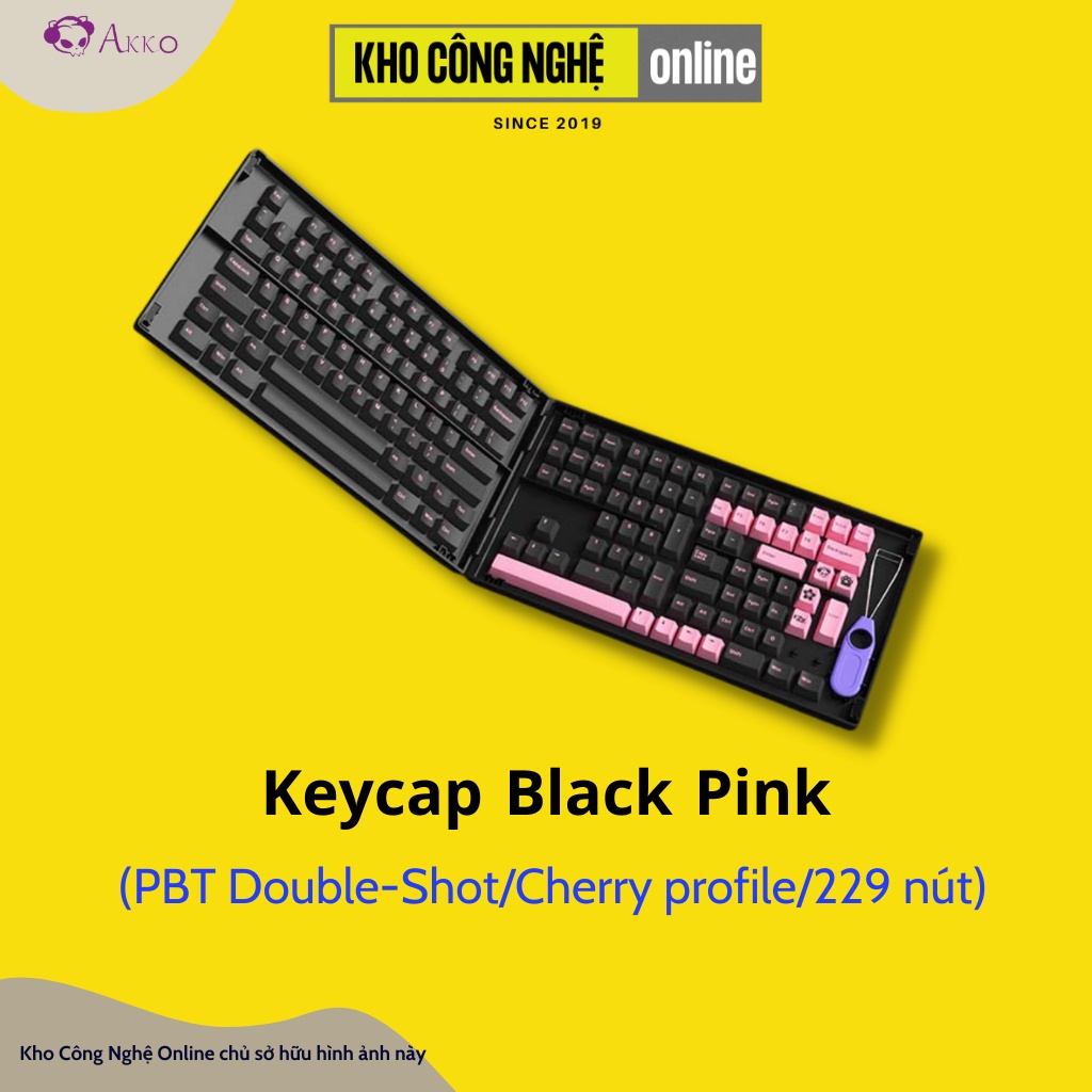 AKKO Keycap set – Black Pink