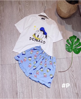 Bộ mặc nhà vịt cute (2 màu ảnh thật)