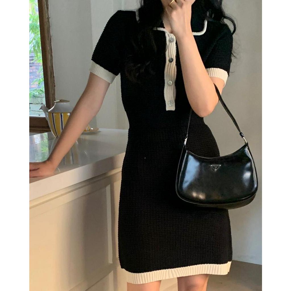 Áo Thun Dệt Kim Mỏng Tay Ngắn Màu Sắc Tươi Sáng Thời Trang 60672