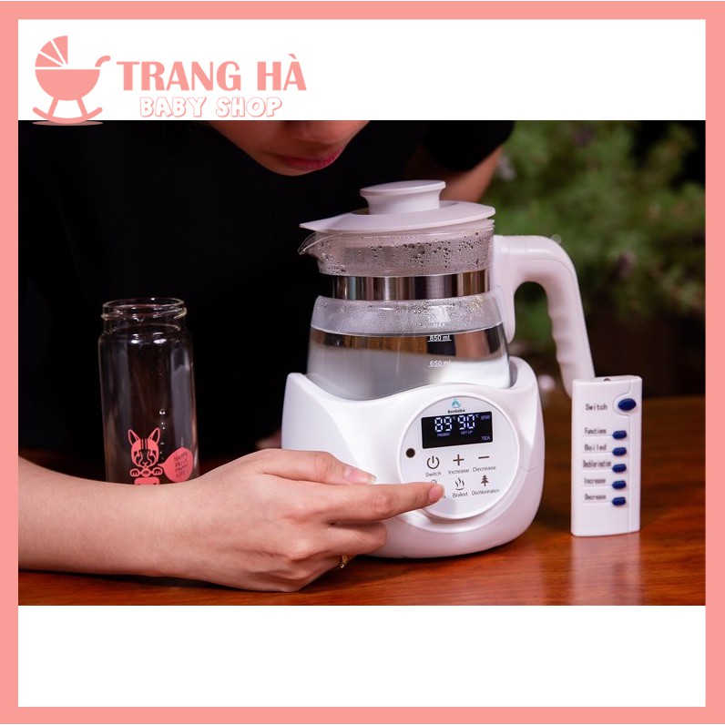 [Mã 267FMCGSALE giảm 8% đơn 500K]  SIÊU SALE BÌNH ĐUN NƯỚC THÔNG MINH CÓ ĐIỀU KHIỂN TỪ XA BONBÉBÉ BB-06