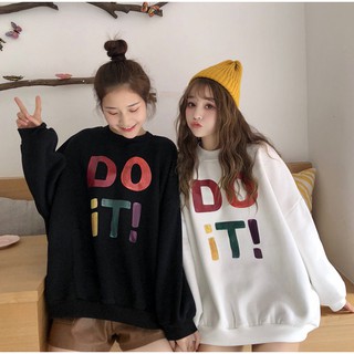 (Ảnh thật) Áo nỉ sweater DO IT ulzzang style thu đông
