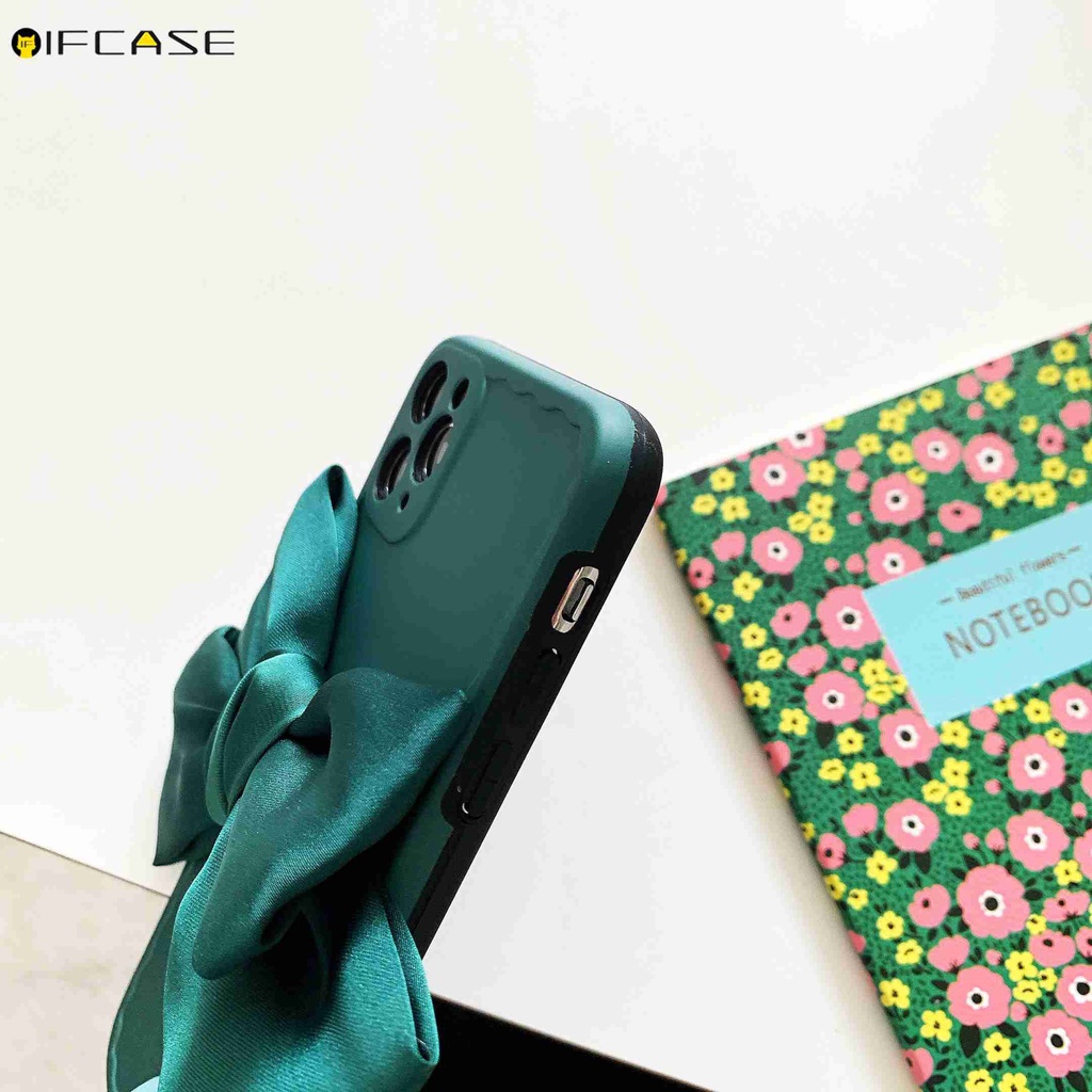 Ốp điện thoại đính nơ thời trang cho Iphone 13 12 Mini 12 11 Pro Max Xs Max Xr X 7 8