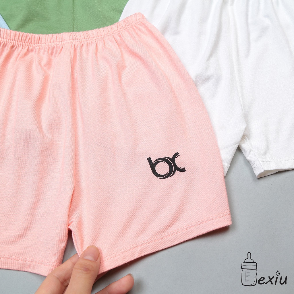 Combo 2 quần ngắn cotton lạnh cao cấp Bexiu cho bé
