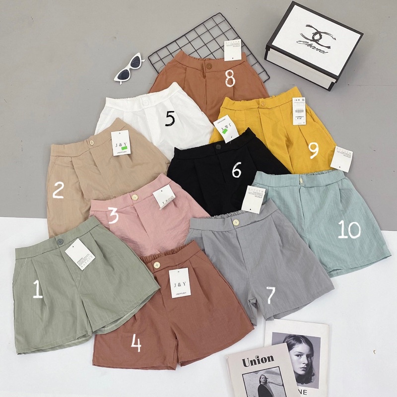 quần sooc 1 ly cạp chun qs172