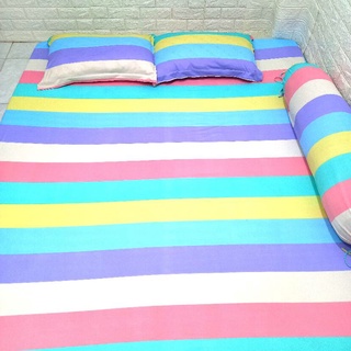 BỘ DRAP THUN HÀN QUỐC PASTEL 4 MÓN [ 1 GA TRẢI GIƯỜNG, 2 VỎ GỐI NẰM, 1 VỎ GỐI ÔM ]