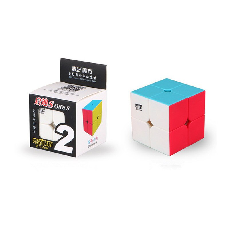 Đồ chơi Rubik 2x2 Qiyi Stickerless - Rubik Thương Hiệu Quốc Tế, giúp phát triển IQ