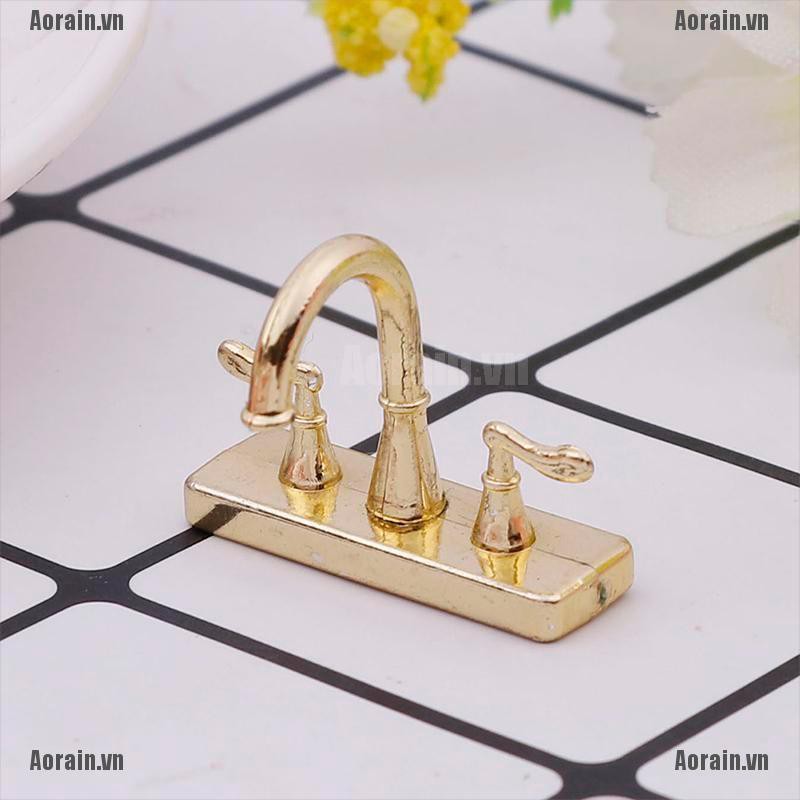 Vòi Nước Nhà Tắm Mini Bằng Hợp Kim Tỉ Lệ 1 / 12 Dễ Thương