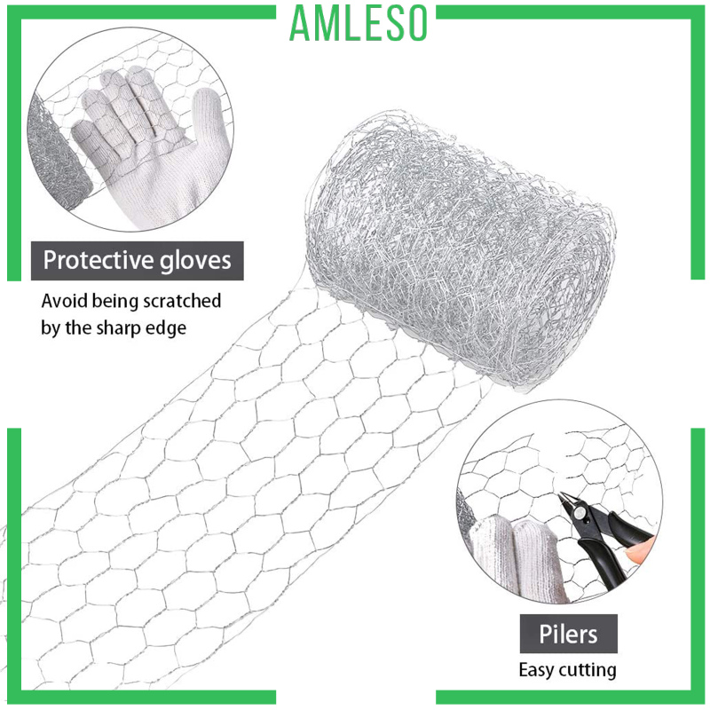 [AMLESO]Galvanized Poultry Mesh Fencing Chicken Wire Net Rabbit Netting