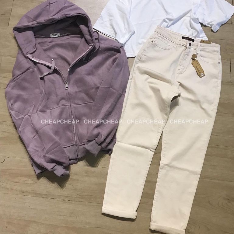 QUẦN JEANS SLIM BOY CREAMY - chất co giãn