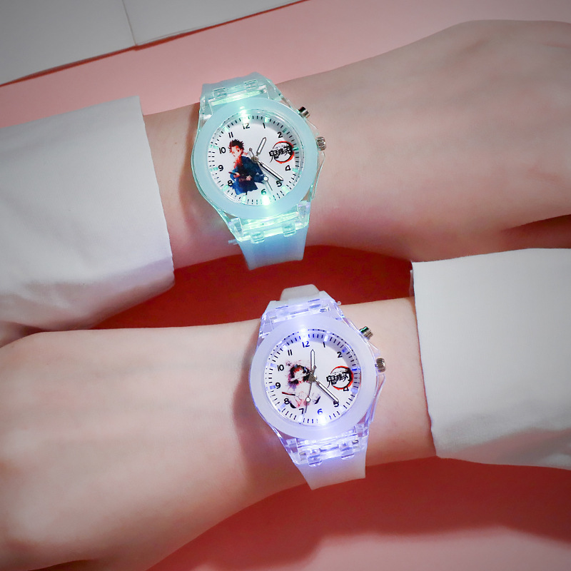 Đồng hồ đeo tay có đèn LED in hoạt hình cho bé