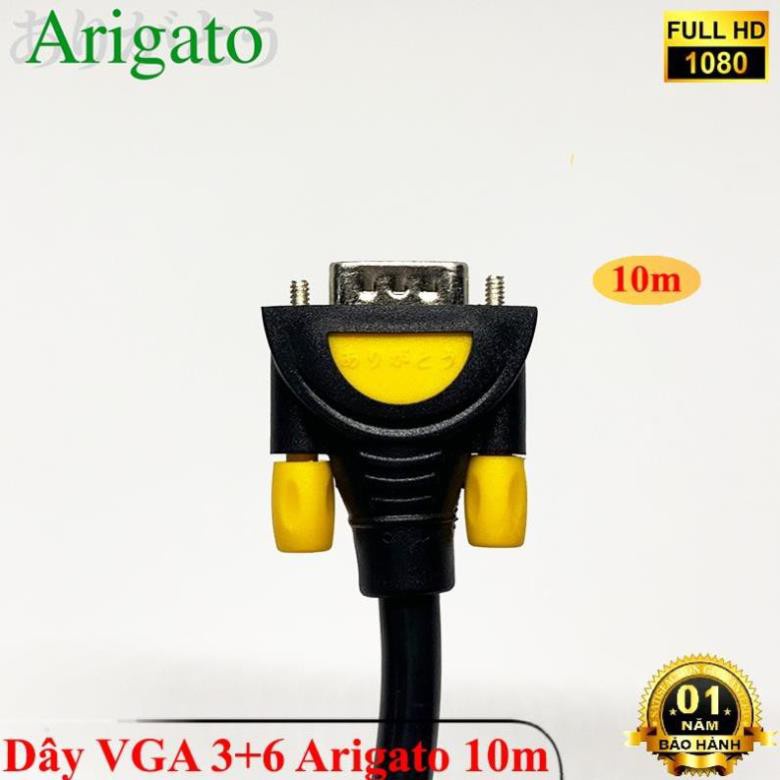 DÂY VGA 3+6 ARIGATO 3m, 5m,10m,15m,20m đảm bảo chất lượng hàng chính hãng TTBO COMPUTER