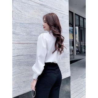*❣️FREESHIP❣️ Áo Cổ Vòng Kết nút vai